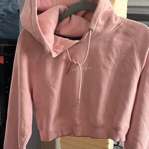 Alphalete Blush Pink Cropped Hoodie
